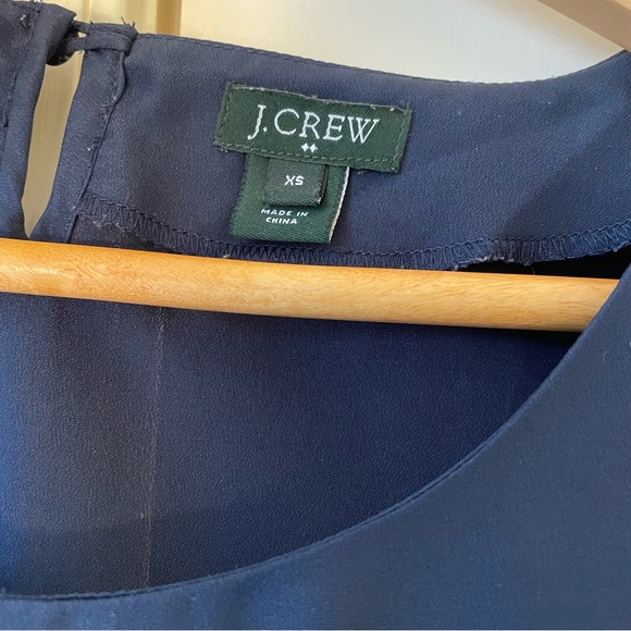 J Crew Navy Block style blouse - Size XS - Picture 4 of 5